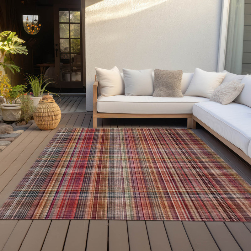 Tapis intérieur / extérieur Kinslee, Rectangle de 10 pi x 14 pi