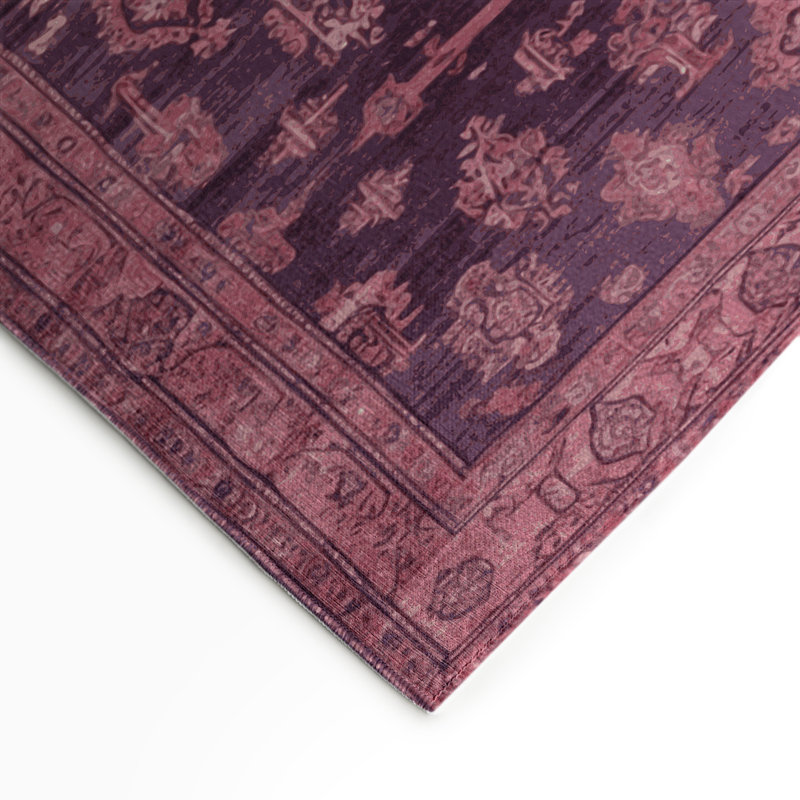 Tapis intérieur et extérieur brun Overdyed, Rectangulaire 3 pi x 5 pi
