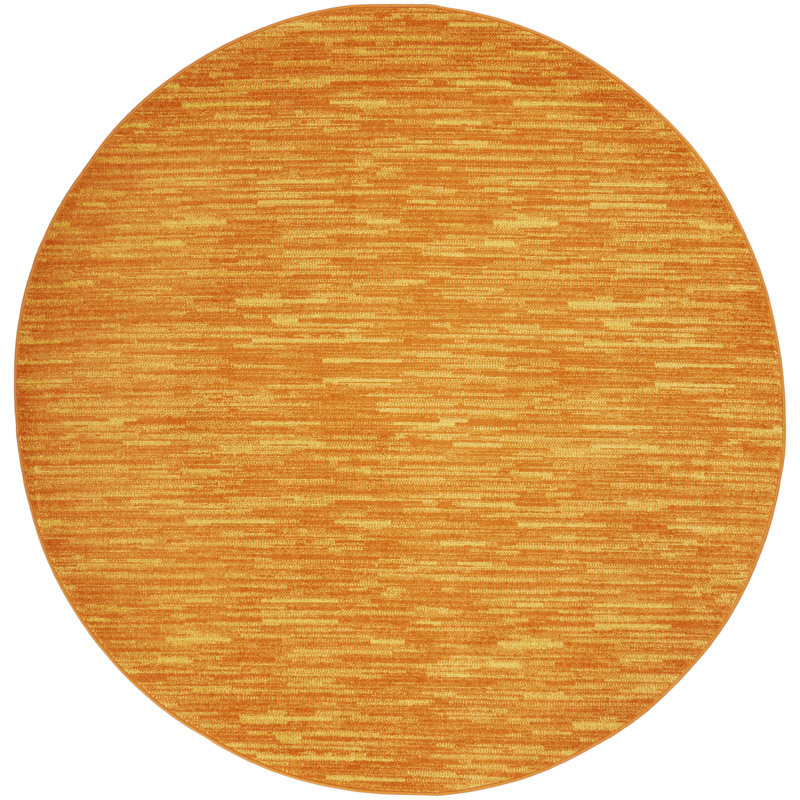 Nourison Essentials Suburst Indoor/Outdoor Area Rug, Round 6'