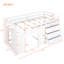 Lit mezzanine simple avec armoire et tablette-152071104