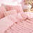 Fluffy Comforter Set 3 Pieces- Ultra Soft & Warm Faux Fur Comforter With Two Pillowcases For Winter-117192100-117192112