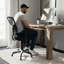 Chaise de bureau ergonomique en filet à dossier moyen avec accoudoirs réglables Siyer-33351267-53663816