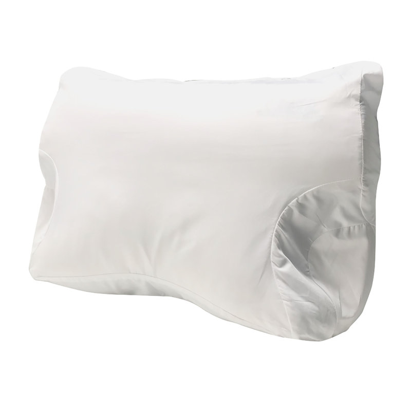 Cotton Reversible Pillow Cover, White