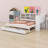 Multifunctional Daybed with LED Light & Storage Drawers-219729400