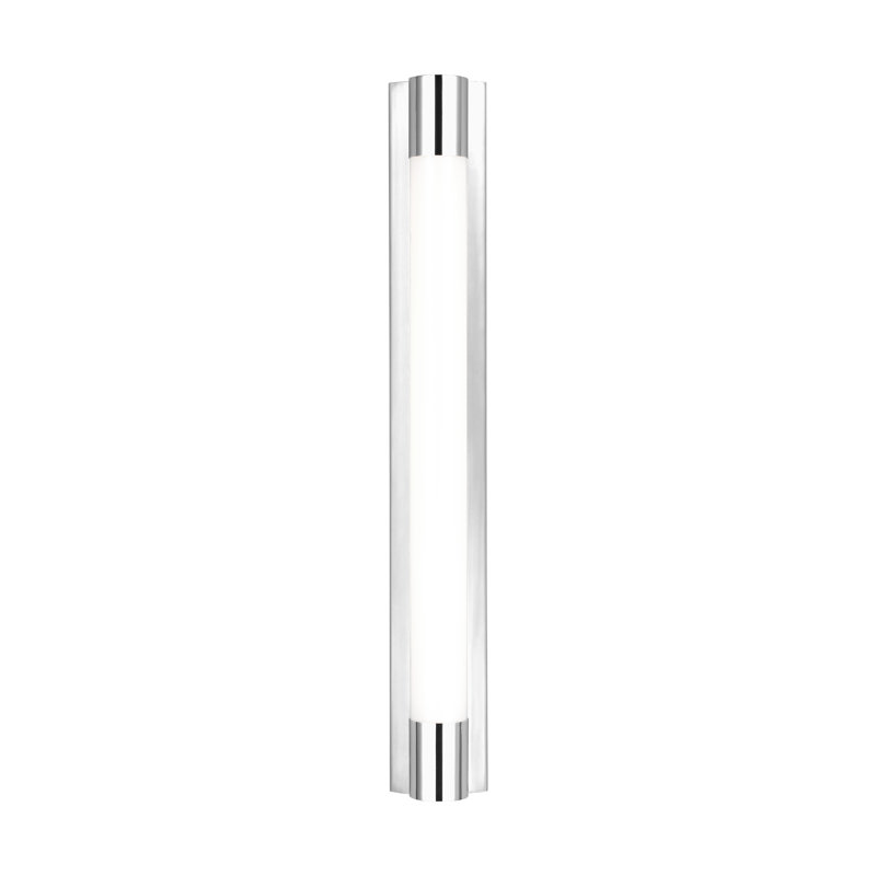 Grand meuble-lavabo Mcclain par Chapman & Myers, Chrome