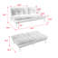 Canapé-lit sans accoudoirs en chenille 71,6 po Jalesha-2139417245