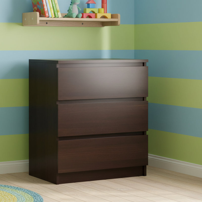 70cm W 3 - Drawer Chest of Drawers, Wenge