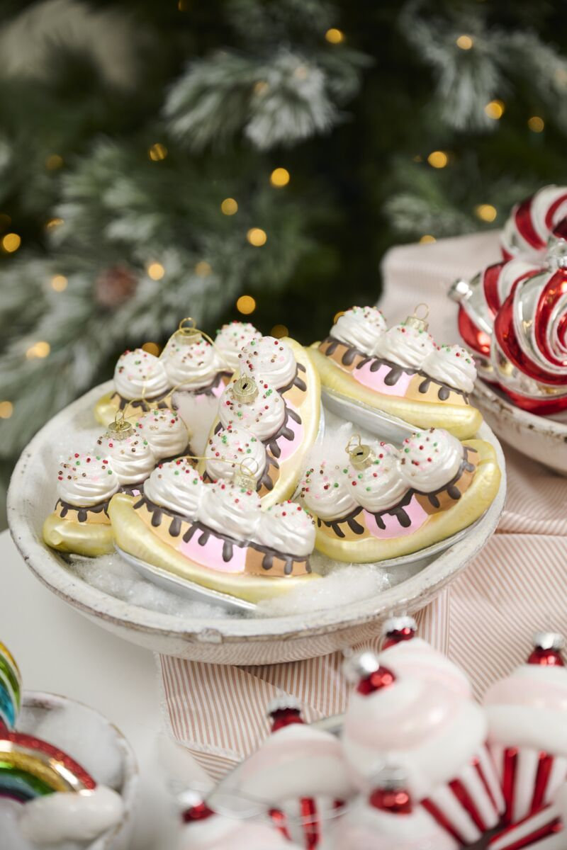 Dessert First Ornament 5"x 2.5"x 2.75"