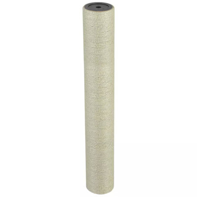 vidaXL Cat Scratching Post Beige Sisal, Particle Board Cat Scratching Post