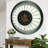 THE GEARS CLOCK Wall Clock with Real Moving Gears SP-LI_ Round BLACK-GOLD