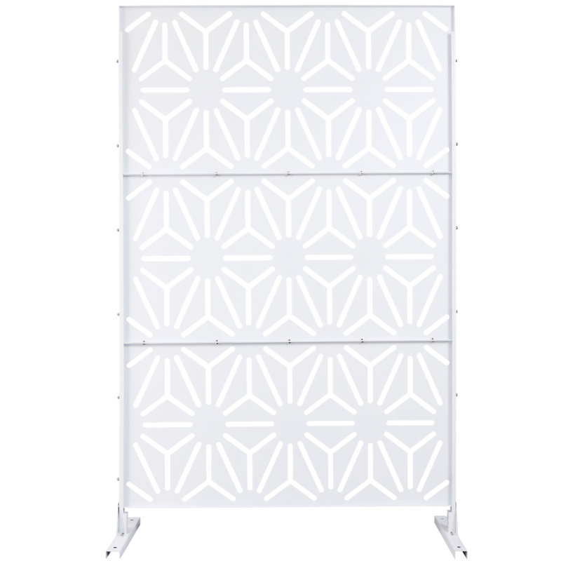 Écran d'intimité extérieur et intérieur H 76 po x l 48 po, Blanc