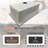 Blenzia 27 Inch Undermount Kitchen Sink 16 Gauge Stainless Steel Handmade Single Bowl Sink With Strainer 27" X 18" X 9"