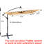 Parasol solaire pour terrasse 2,5x2,5m carré, imperméable, avec base en croix pour terrasse de jardin, cour arrière, parasol carré à énergie solaire, eau, jardin, terrasse, espace