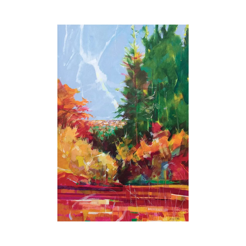 From Mile End To Cinderford by Doug Eaton - Painting on Canvas, 20.32 cm H x 30.48 cm W, Wrapped Canvas
