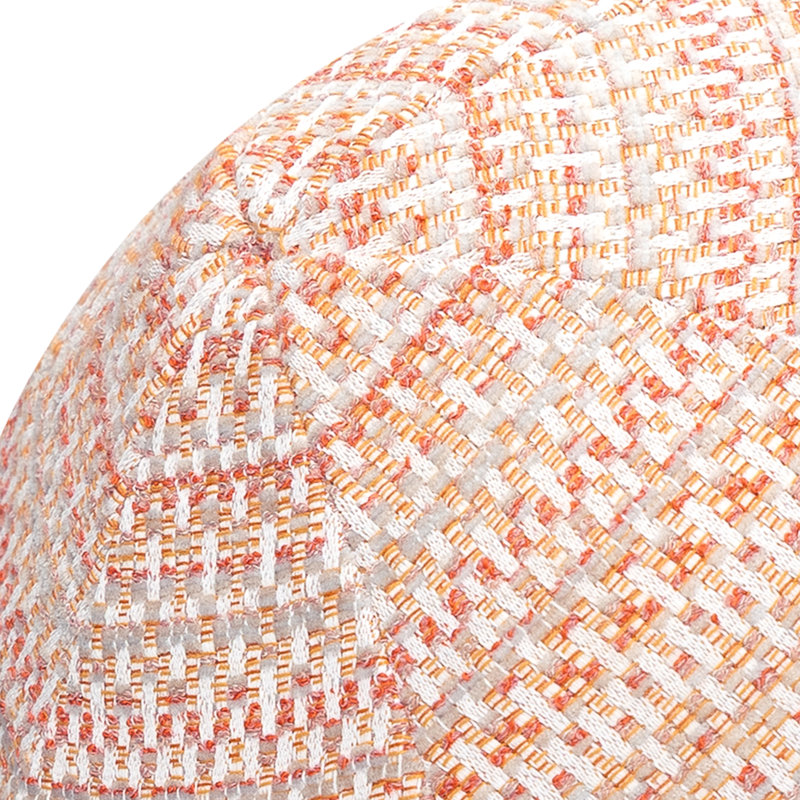 NEW ARRIVALS Circular Indoor/Outdoor Pillow Cover & Insert, Orange