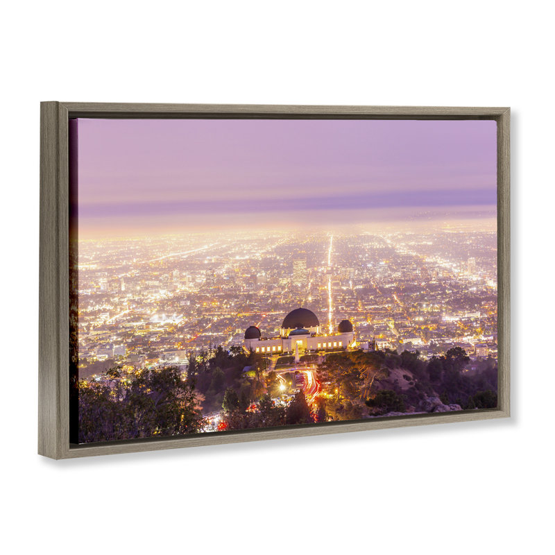 Cadre flottant Griffith Park, conception de Jeff Poe, photographie, Cadre flottant orme Montalcino, H 21 po x l 31 po