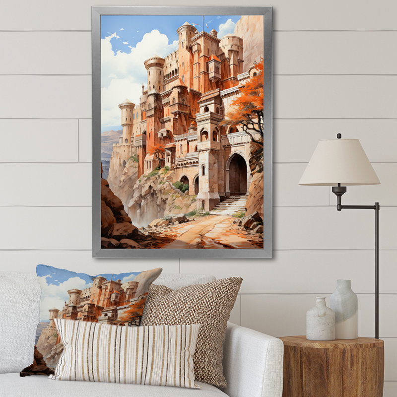 Impression sur toile Fortress Majestic Guardians, H 32 po x l 24 po x P 1 po, Cadre photo argenté