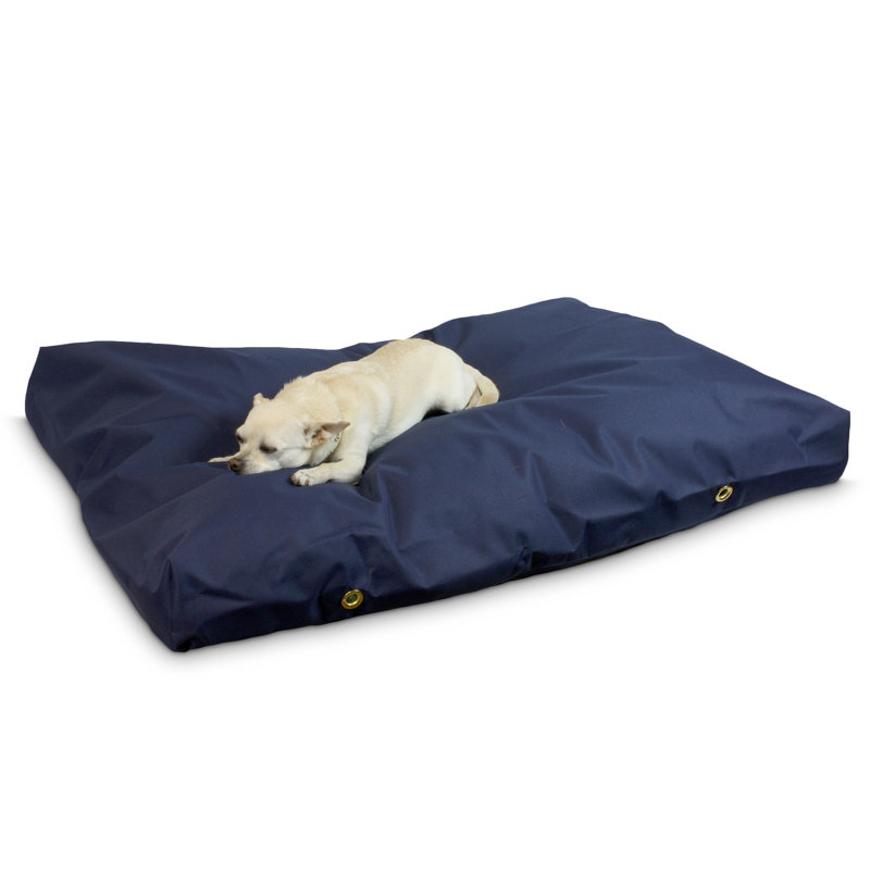 Small Brown Waterproof Outdoor Rectangle Dog Bed
