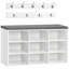 9 Pair Shoe Storage Bench