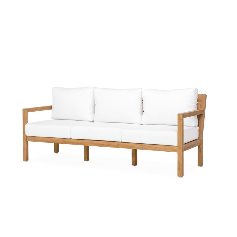 Classic Teak Sofa - Natural, White