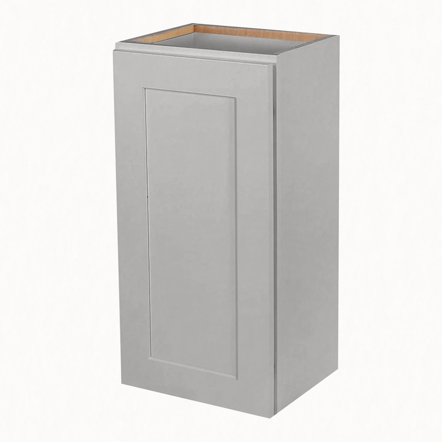 Latitude Run® Light Grey Solid Wood Single Door Wall Cabinet 1 Door and ...