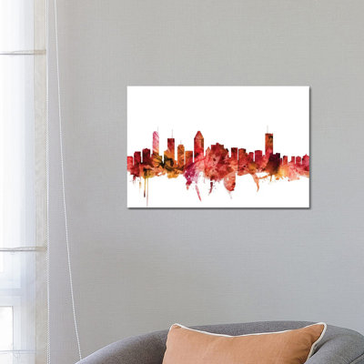 Montreal, Canada Skyline by Michael Tompsett - 1 Piece Wrapped Canvas Wall Art