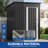 Edrosie Inc 4.6x2.5 FT Galvanized Steel Storage Shed