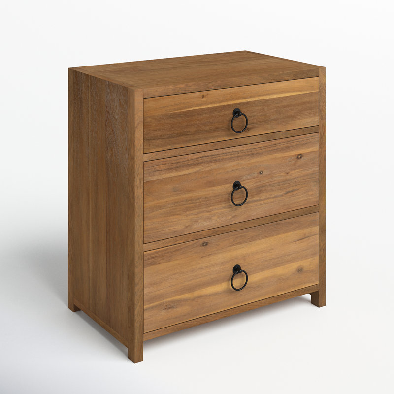 Elin 3 - Drawer Nightstand, Navy Blue