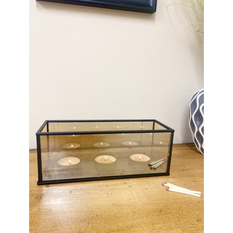 Glass Tabletop Tealight Holder
