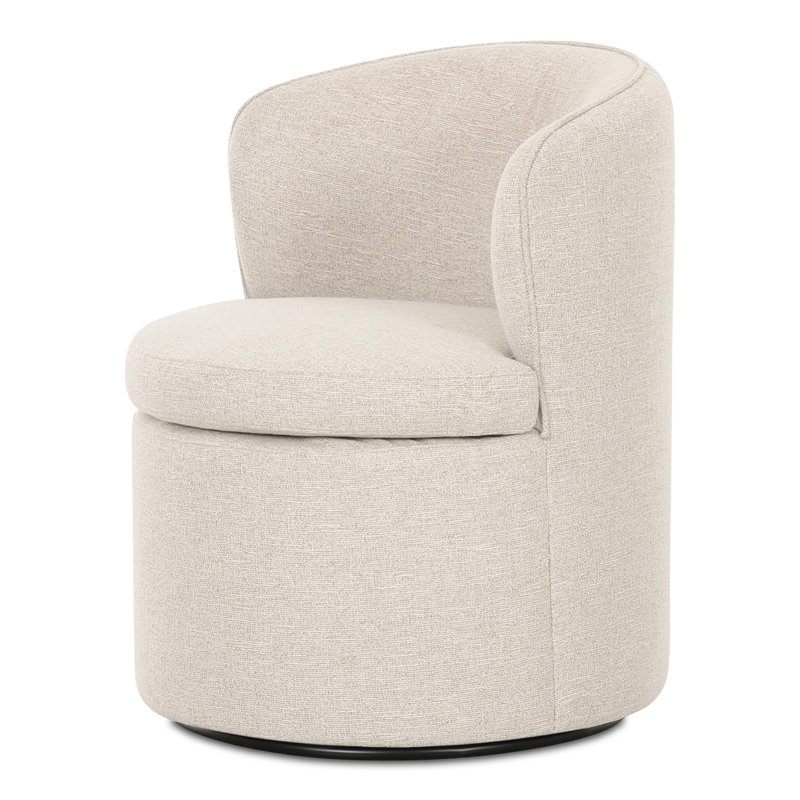 Dane Swivel Dining Chair Oatmeal, Light Beige