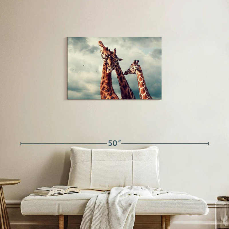 Brampt Giraffe Family Bonding, 20" H x 30" W