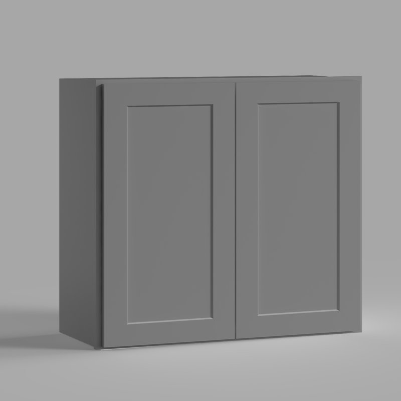 Armoire de cuisine , Shaker pierre grise, 33"W x 30"H x 12"D