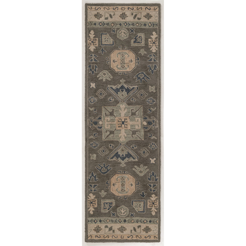 Noble Hand Tufted Wool Indoor Rug, 2'6x8'