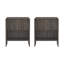Table de chevet contemporaine 1 tiroir 22 po en noyer jacobin Novara-1963952870