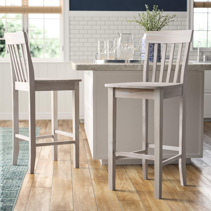 Depali Solid Wood Counter Stool, Bar Stool (30" Seat Height)