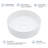 16" L x 16" W Vessel Round Bathroom Sink Modern Above Counter Bathroom Sink Ceramic Art Basin-107195645