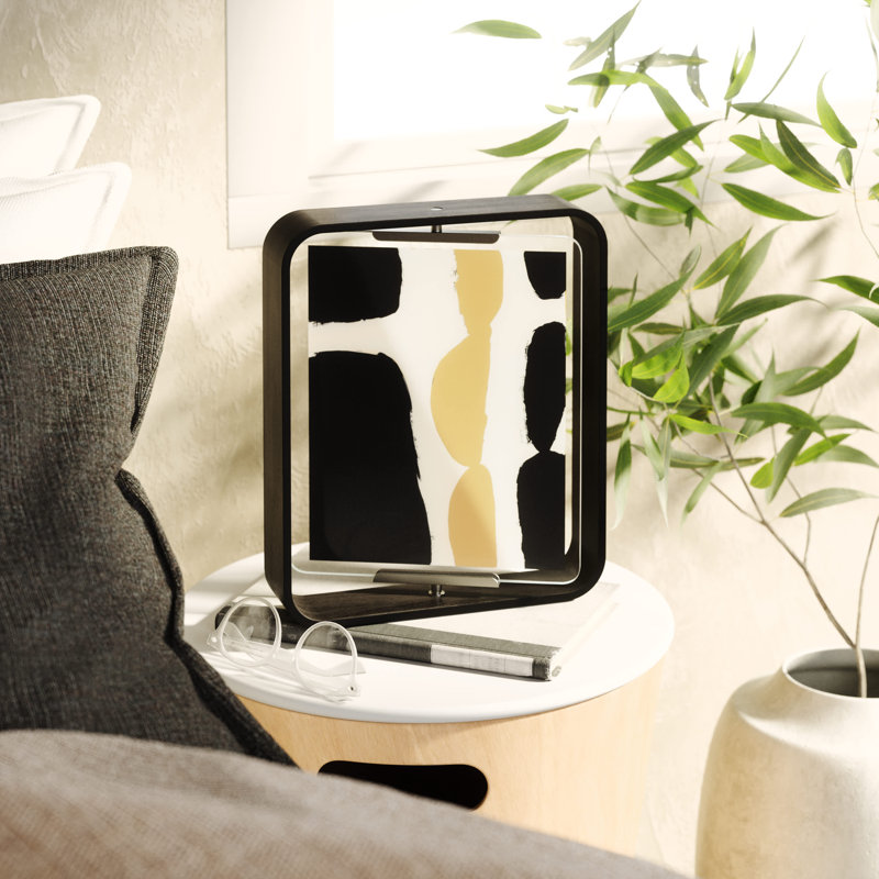 Bellwood Desk Picture Frame Natural Wood Frame 20 x 25 cm, Black