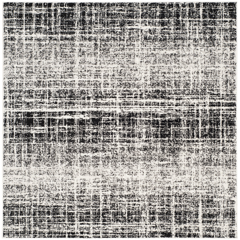Riebe Black Area Rug, Square 6'