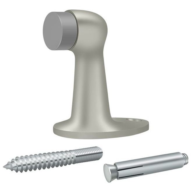 Deltana FDB278U15 Floor Door Bumper 2-7/8", Solid Brass in Brushed Nickel, Brushed Nickel