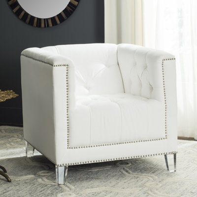 Fauteuil Harutiun en coton touffeté d'une largeur de 81,03 cm