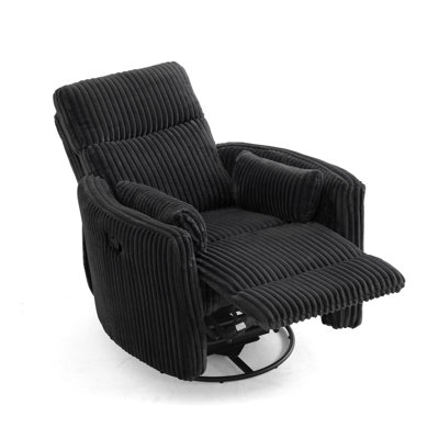 Sherry 34'' Upholstered Swivel Manual Rocking Recliner