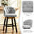Aadhvika Upholstered BarStools with Solid Wood Frame-104100028-104100024