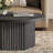 Cesiro Modern Round Coffee Table With Fluted Base-1849754082