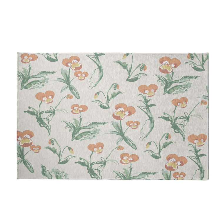 Alvordton Chenille Floral Indoor Rug