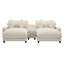  Canapé modulaire en chenille avec deux repose-pieds amovibles, deux ports USB, deux porte-gobelets et une grande boîte de rangement pour le salon -742762610