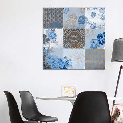 Deft Blue - Wrapped Canvas Painting