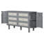  Lit escamotable de conception moderne tissé avec armoires de rangement latérales intégrées-1540550636-1540550637