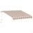 Retractable Awning, Patio Awnings, Sunshade Shelter W/ Manual Crank Handle, UV & Water-Resistant Fabric And Aluminum Frame For Deck, Balcony, Yard-112604891-112604889