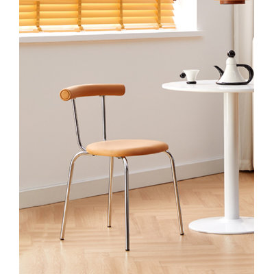 Chaises de salle à manger pliables en cuir de style moderne