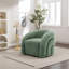 Fauteuil demi-tonneau pivotant rembourré Aunna-249351915